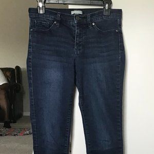 New York & Company Dark Wash Jeans Size 6 Tall Mid-Rise